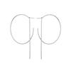1 Pair C Shape Geometric Round Earrings for Women Wedding Girl Prom Jewelry