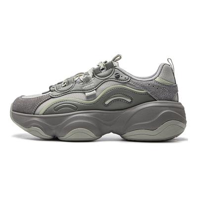 Li Ning Honey V2 Fashion Comfortable Slip Resistant Durable Low Top Lifestyle Casual Shoes Women Casual Shoes Gray AGCU414-2