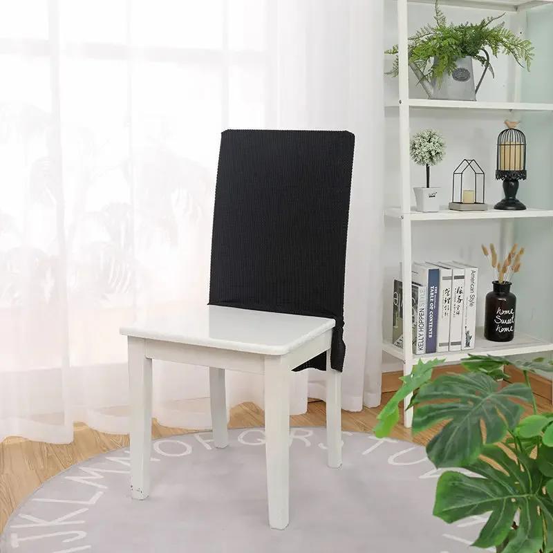 

Solid Color Seat Cover Elastic Chair Backrest Cover Fashion FleeceChair Back Protection Soft Backrest Slipcover 1PC