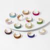 Vibrant Glass Gem Stud Earrings With Modern Geometric Shapes For Daily Wear