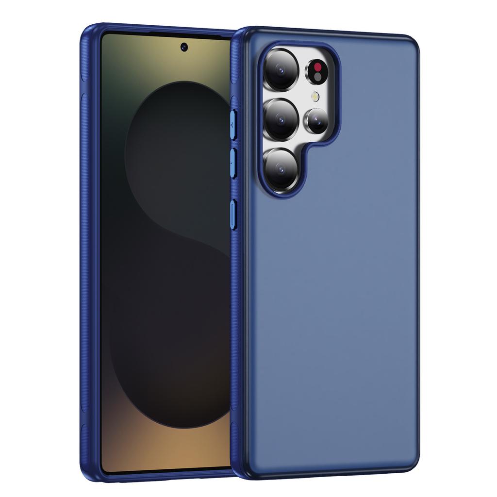 New Minimalist Solid Color Anti Drop Flat Skin Phone Case for Samsung Phone Case, Niche High-end Feel