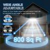 3‑Head Solar Outdoor Wall Light, Motion Sensor Security Light, 270° Wide‑Angle Illumination Waterproof Lamp for Garden, Garage, Yard