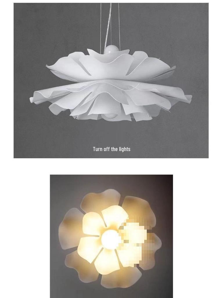 Modern Romantic Chandelier for Restaurant, Living Room, Children's Room, and Bedroom - French Flower Design