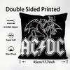 Band A-AC D-DC Cushion Cover Comfortable Reversible Pillow Cover Ideal for Car Sofa Bedroom & Beyond