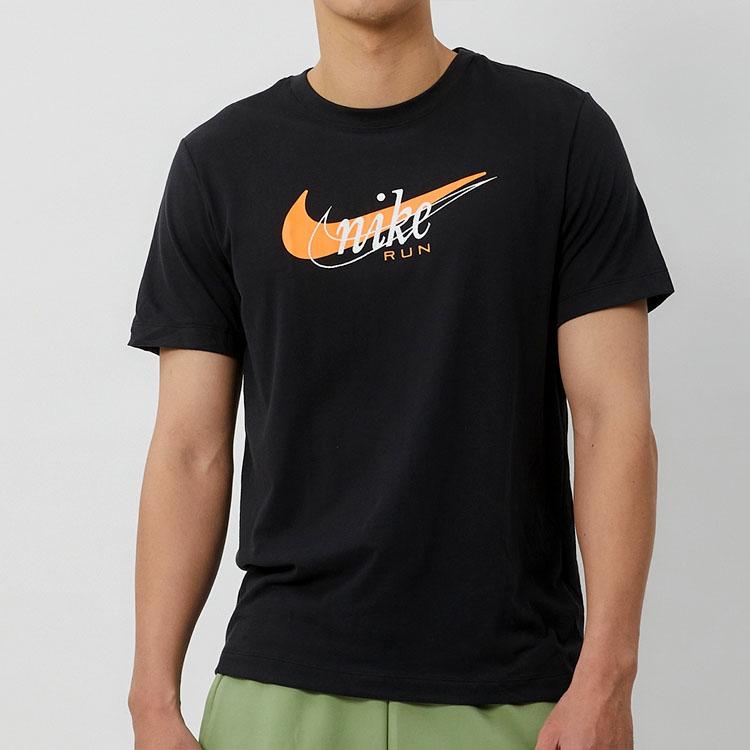 Nike Logo Crew Neck Short Sleeve T-Shirt Men Tops Black FD0125-010