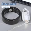 Ceramic Ring: Heart Rate, Blood Oxygen, Sleep Monitoring, Waterproof, Multifunctional, Customizable, Bluetooth NFC for Couples
