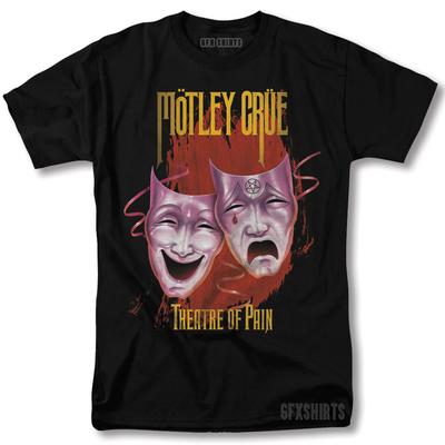 T-shirt Motley Crue Theatre of Pain Rock Tour Vntg Design Graphique T-shirt Unisexe
