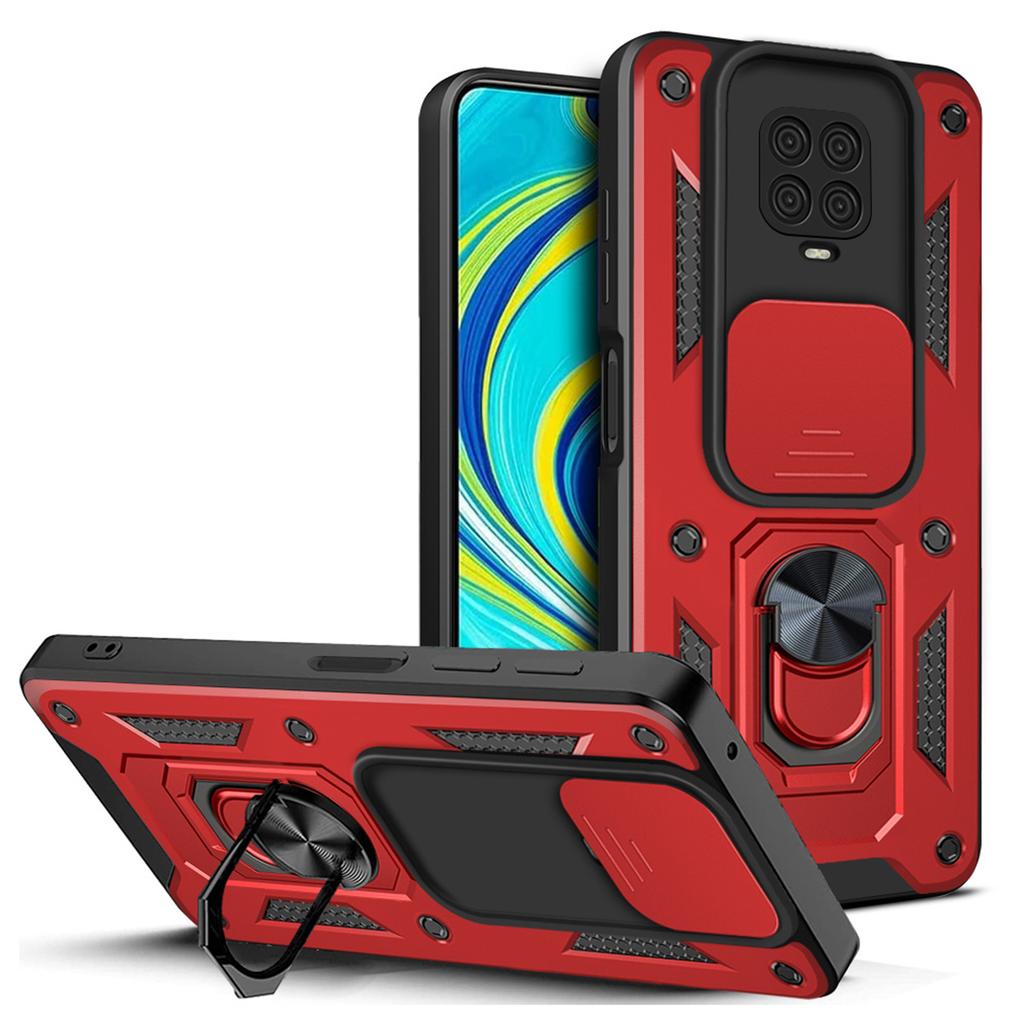 For Redmi Note 9 Pro Car Magnetic Holder Ring Back Cover For Xiaomi Redmi Note9 Pro Case Slide Camera Armor Phone Case