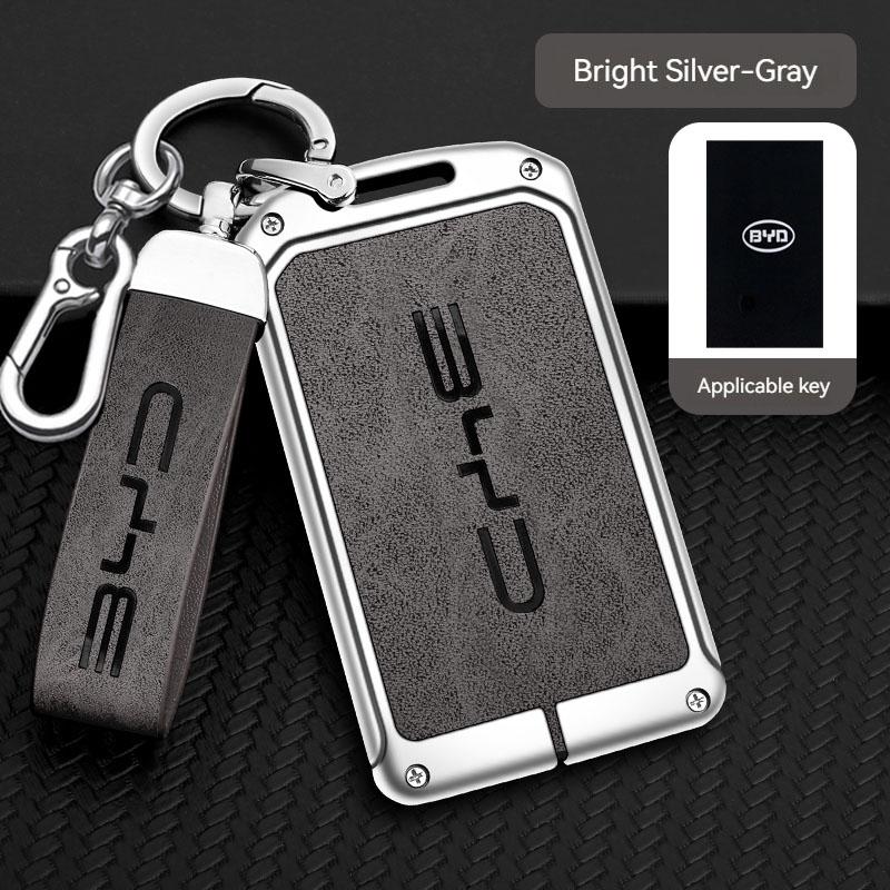 Car Remote Key Case Fob Cover Holder Shell Bag Keychain Accessories for BYD Song Plus Atto 3 Han EV Tang DM Qin Seal Dolphin