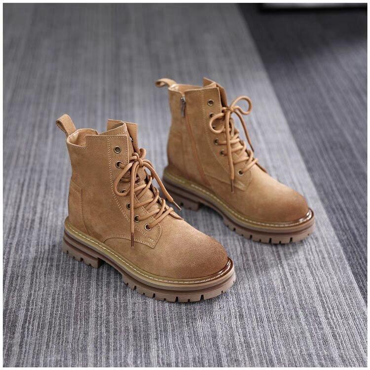

Ботинки женские модные и удобные винтажные рабочие ботинки Desert Rhubarb Boots весна-лето одинарные ботинки с толстой подошвой короткие уличные ботинки 40 коричневый