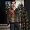 Men's Halloween Printed Corduroy Button Shirt