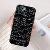 Funda de Teléfono de Alta Gama Nueva con Diseño de Ecuación Matemática Química para iPhone SE X XS XR 16E 17 11 Pro Max 8 7 6 6s Plus Air