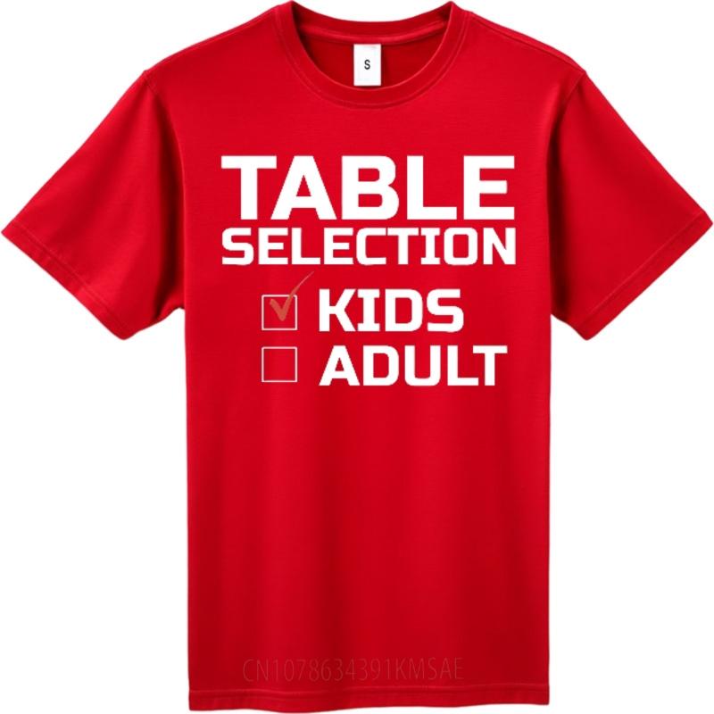 Minimalist Tshirt Workout Boys summer tshirt unisex Table Selection Kids Adult Everyday For her Tee shirt Trendy Tshirt Casual S