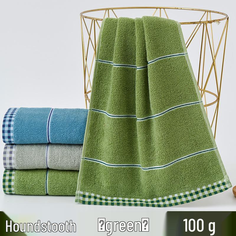 Thick Absorbent Pure Cotton Face Towel with Embroidered Logo for Adults