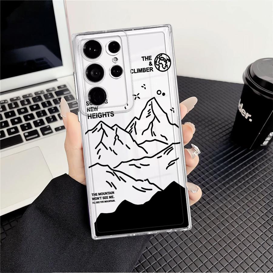 

Чехол для Samsung Galaxy S26 S20 Plus S24 S23 Ultra S25 Edge S22 FE S21 Note 20 Ultra 10 Чехол для телефона Искусство Снежной Горы Galaxy S25 Ultra