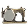 Chique Naaimachine Zakhorloge Brons Antiek Steampunk Fob Klok met Kettingketting