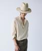 SSY Linen Concho Roll-Up Shirt Cream