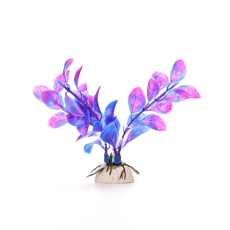 15CM/10CM Ornements de Plantes Aquatiques Artificielles Sous-marines Pour Aquarium Bac à Poissons Décoration Paysage Herbe d'Eau Verte Chaud