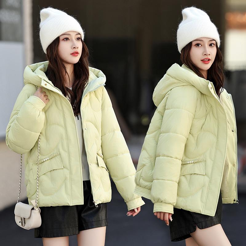 Thickened warm down cotton jacket women's winter large size loose slimming casual women's short small padded jacket cotton jacket