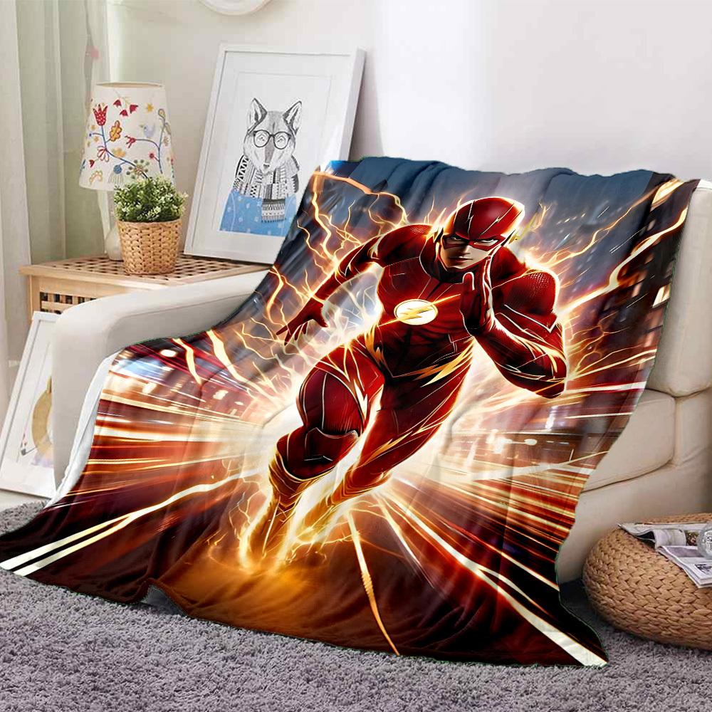 

1 шт. Флеш Спид Фланелевое Пледовое Одеяло - HD Печать, Легкое, Мягкое, Теплое, Всесезонное Одеяло для Дивана, Кровати, Путешествий, Кемпинга 150 130cmx150cm