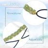 Crystal Hairband with Simple Headband for and Gift for Women Gold and Rhinestones, Fashionable, Classic, Parties, Dates, Concerts, More. (Free, Green)