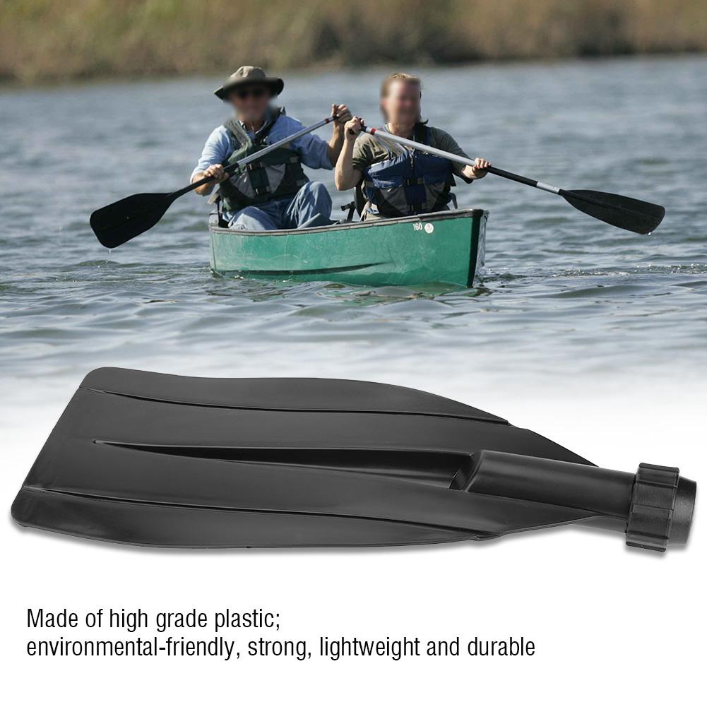 1 Pair Durable Kayak Canoe Paddle Blade Leaf Oar Replacement Accessories Black