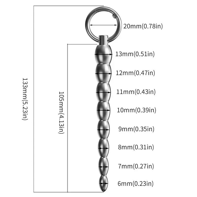 Metall Penis Plug Harnröhrenkatheter Sound Dilatator für Männer Prostata Stimulation Harnröhren Spielzeug