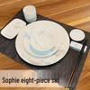 Chinese Ceramic Lotus Dining Set