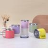 Neue 14oz Tasse mit Deckel und Griff Vakuum 304 Edelstahl Isolierflasche Büro und Zuhause Becher