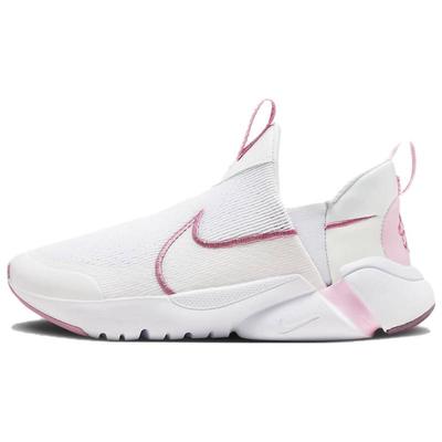 Flex Plus Resistente a la Abrasión Transpirable Soporte Caña Baja Zapatillas de Running para Niños Blancas Rosas DV8999-100
