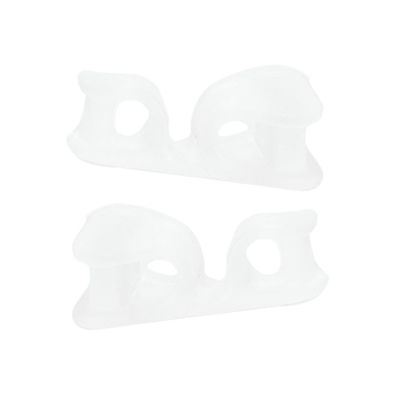 

Silicone Hallux Valgus Corrector: Three-Hole Overlapping Toe and Bunion Separator for Day and Night Use One size прозрачный