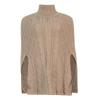 Women's Lazy Loose Long-sleeved High-neck Color Knitted Shawl Sweater