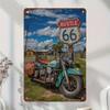 Vintage Motorcycle Metal Tin Sign Retro Biker Garage Wall Decor Industrial Style Art