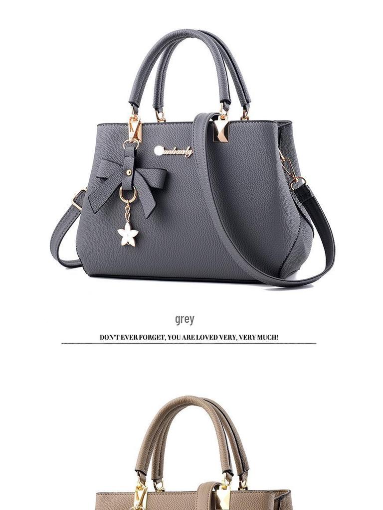 2025 Korean Style Fashion Bow Handbag: Women's Crossbody, Shoulder, Mommy Bag.