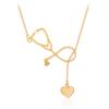 Trendy Nurse's Day Pendant Necklace: Versatile Stethoscope Jewelry Gift