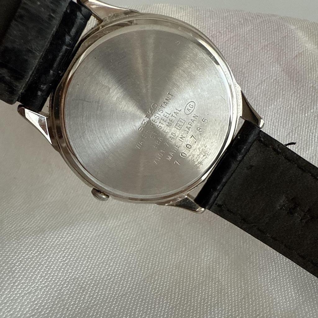 [USED] SEIKO Analog Watch White/Black
