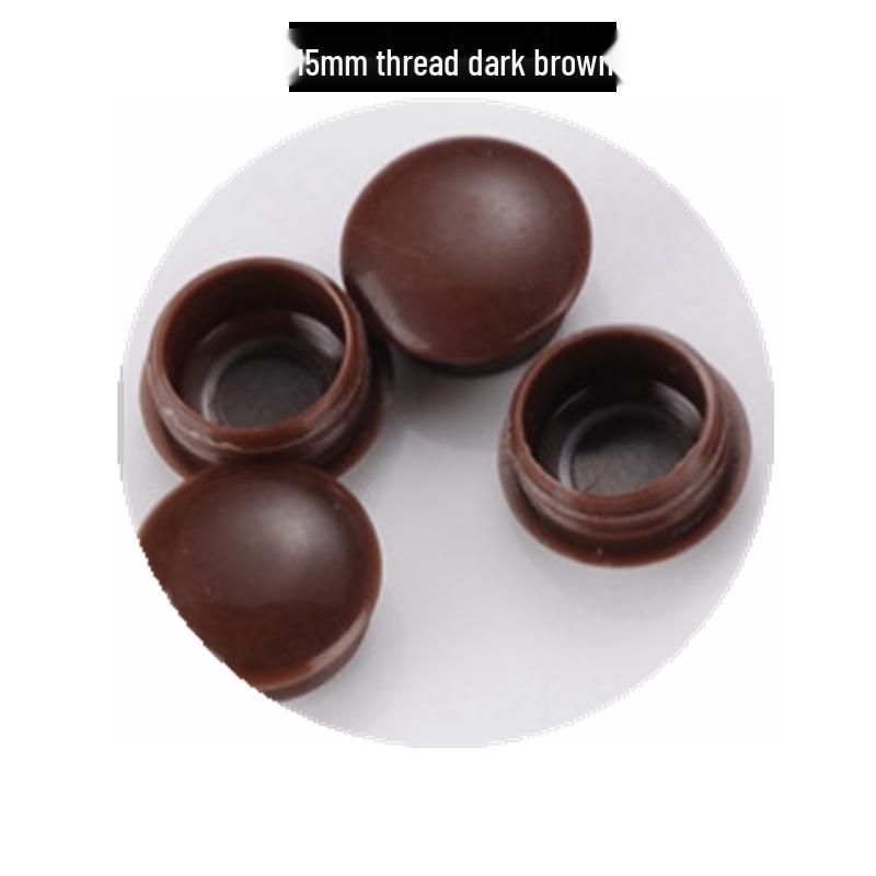 Plastik Vida Dişli Delik Tıpa - Mobilya Menteşeleri ve Donanımlar İçin Dekoratif Kapak