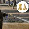 1 Set Connector And Nozzle Heavy-Duty Brass Garden Nozzle: Adjustable High-Pressure Hose Sprayer Garden Washer Accessories