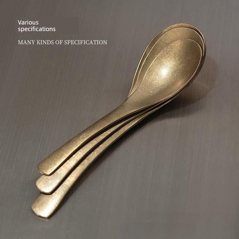 304 Stainless Steel Spoon Creative Snowflake Gold Spoon Dining Spoon Soup Spoon Ladle Industrial Style Spoon Deepened Spoon