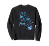 Free Pretty Blue Butterfly Sweatshirt