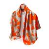 Contrast color art simulation silk high-end large square scarf silk scarf printing travel shawl scarf sunscreen headscarf women's scarf
