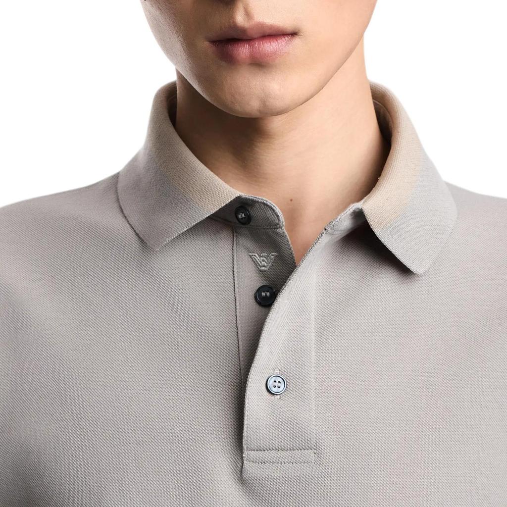 Emporio Armani Color Block Cotton Polo Shirt Men tops EM005798-AF12955-U8049