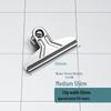 Stainless Steel Mountain Clip Collection: Extra Large, Small Book and Bill Clips for Drawing Boards