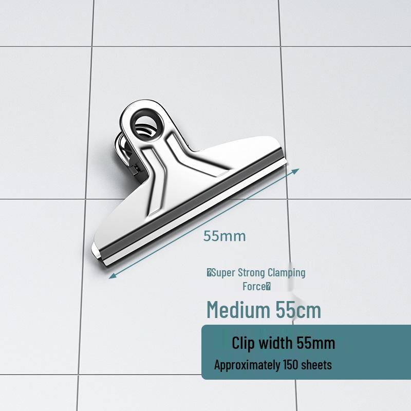 Stainless Steel Mountain Clip Collection: Extra Large, Small Book and Bill Clips for Drawing Boards