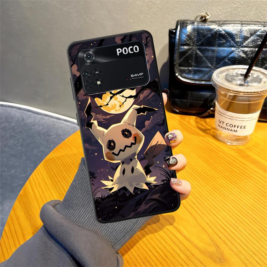 Funny Pokemon Mimikyu Funda Phone Cover Case for Xiaomi Poco F8 M3 M4 M7 Pro F1 C71 M5 F3 C50 C75 X3 X4 X5 X7 Pro C61