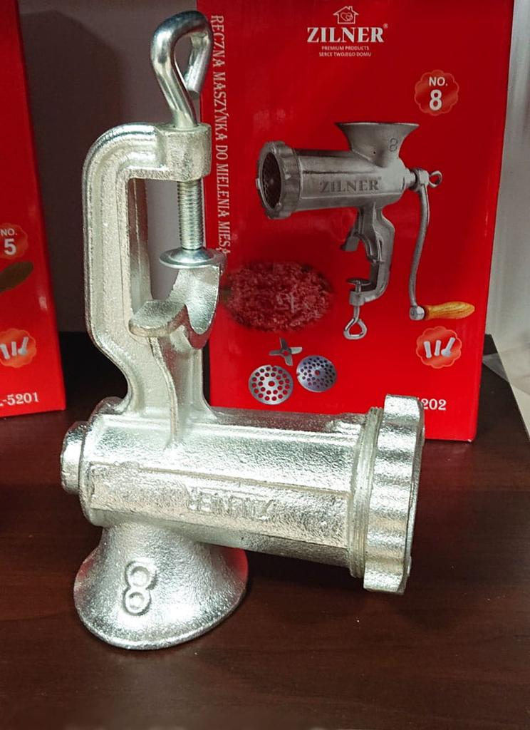 Cast Iron Meat Grinder #8 Zilner Zl-5202