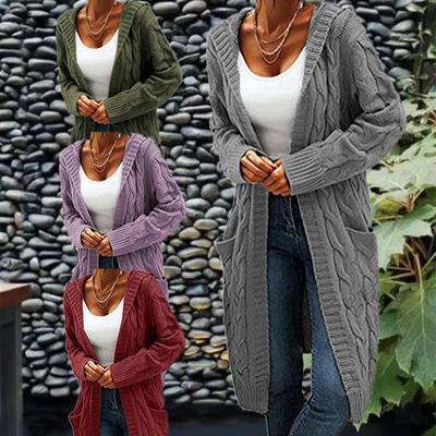Knit Sweater,Cardigan Long Cardigan Sweater Twist Knit Sweater Women