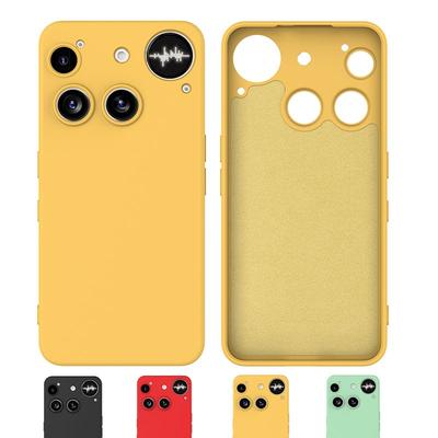 Custodia di Lusso in Silicone Liquido per Nothing Phone 3 Opaca Antiurto Morbido Paraurti Cordoncino Copertura Funda per Nothing Phone3 A024