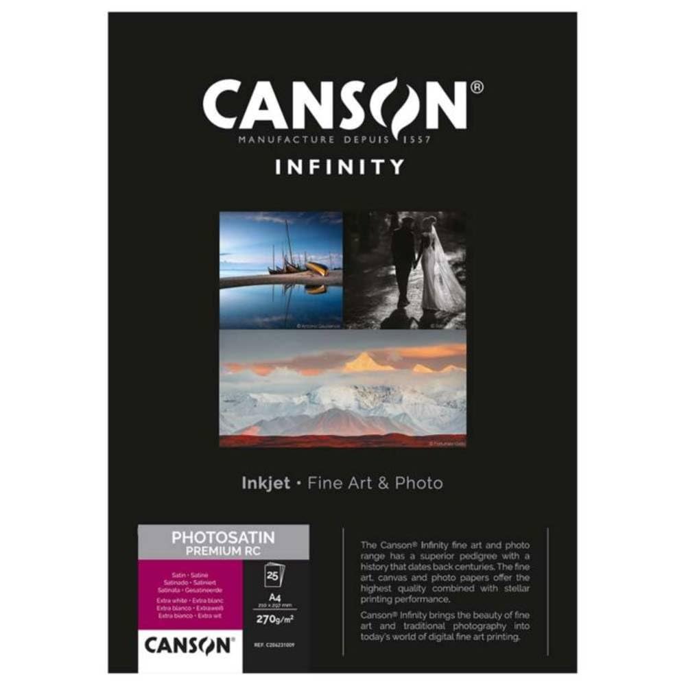 

Canson Infinity Photo Satin Premium RC Photo Paper, A3 Nobi, 25 Sheets, 6231011 [Officially Imported]