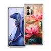 Transparent Phone Case for Xiaomi Mi 15,14,13,12,11,Ultra,13T,12T,Poco,X3,NFC,F3,F6,Pro,Lite Soft TPU Shell Cute White Lotus Bag